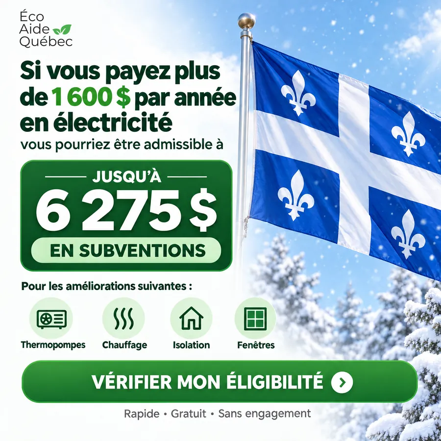 Publicité ÉcoAide Québec, Subventions énergétiques