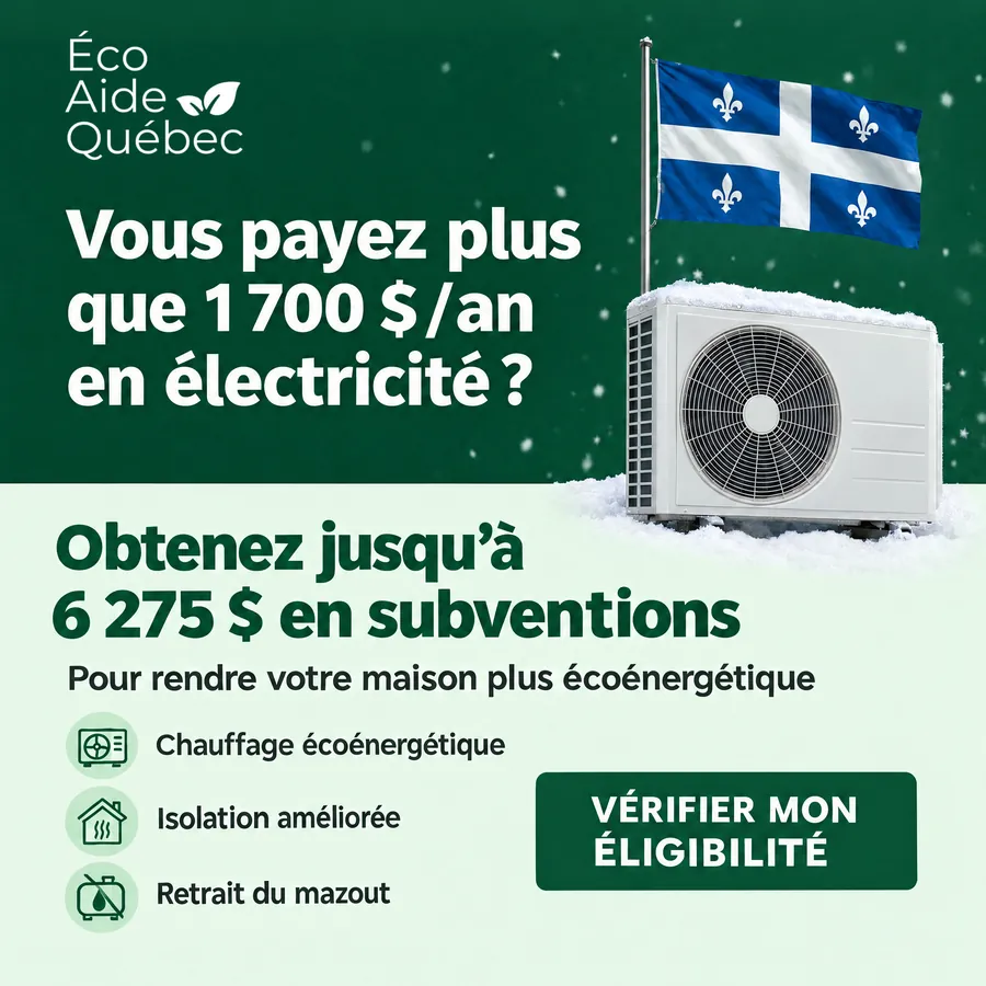 Publicité ÉcoAide Québec, Subventions énergétiques