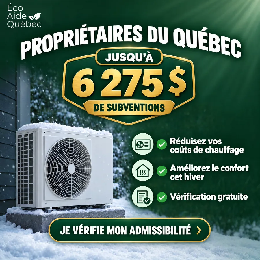 Publicité ÉcoAide Québec, Subventions énergétiques