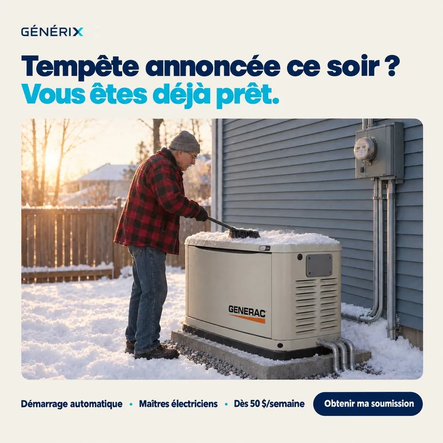 Publicité Groupe Générix, Génératrices et thermopompes