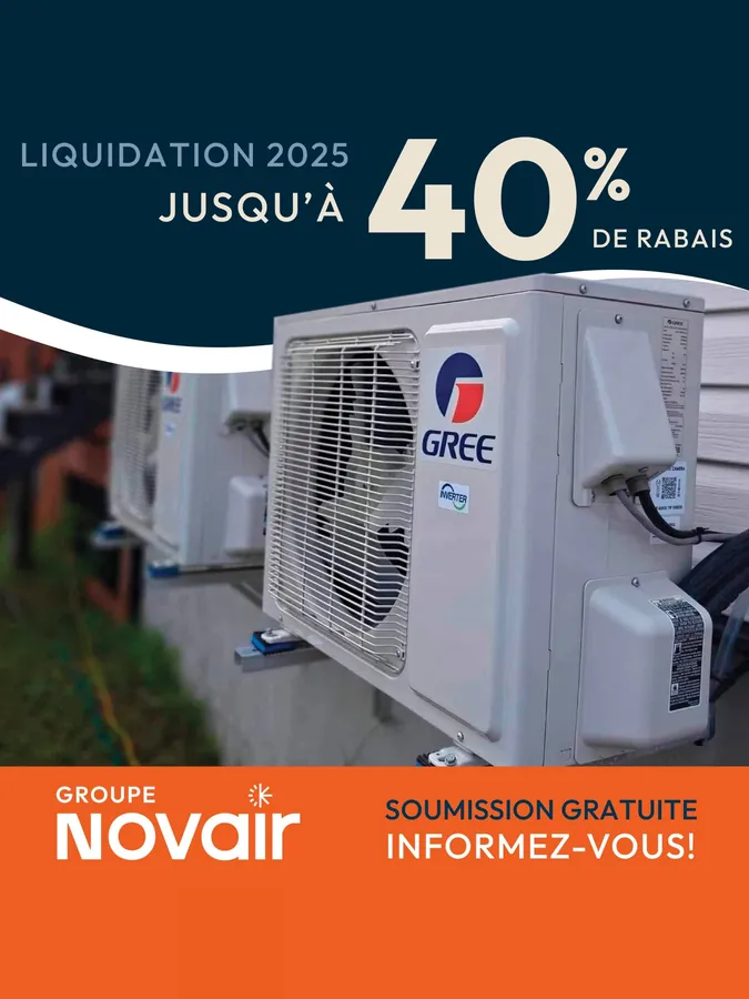 Publicité Groupe Novair, Thermopompes