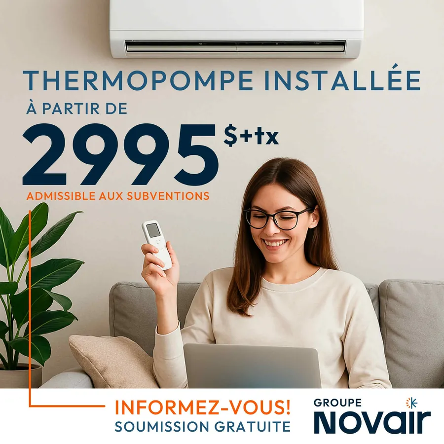 Publicité Groupe Novair, Thermopompes