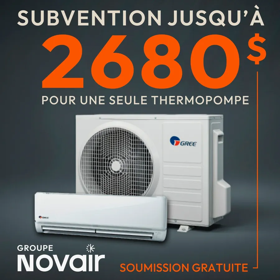 Publicité Groupe Novair, Thermopompes