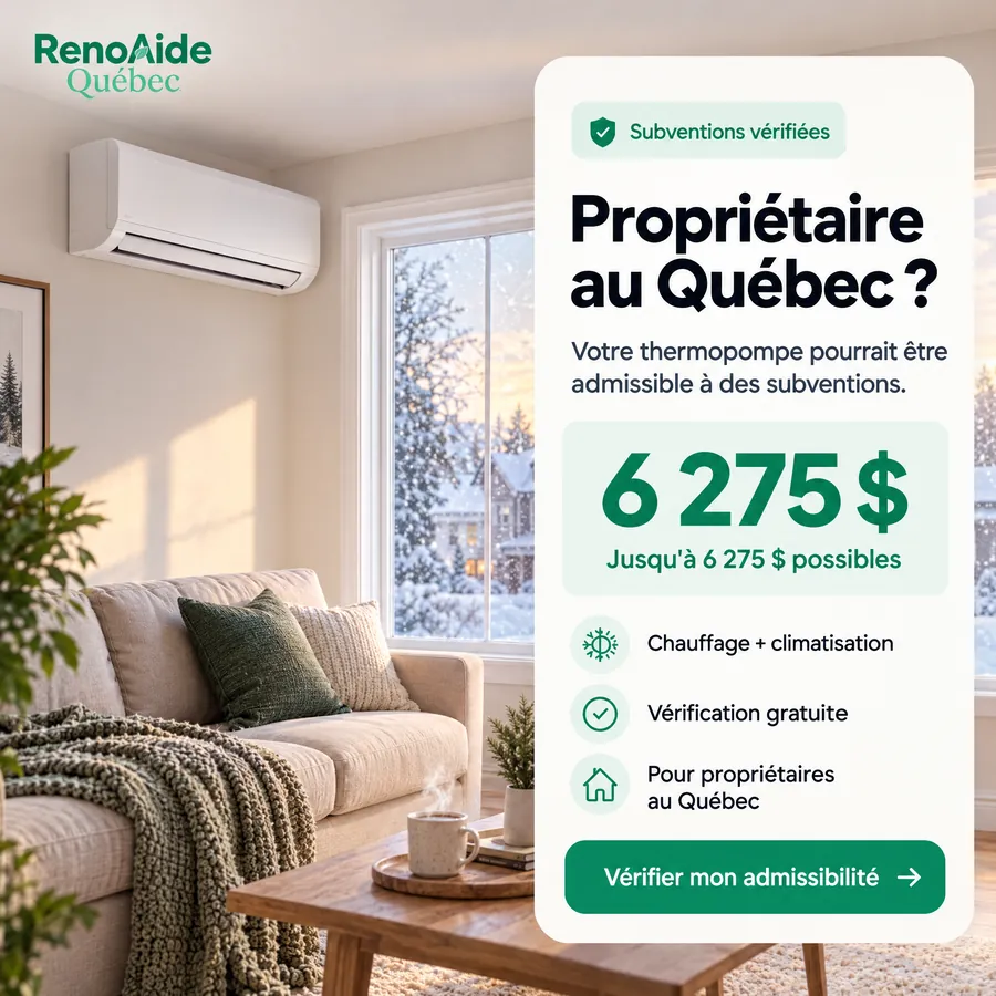 Publicité RenoAide Québec, Subventions énergétiques