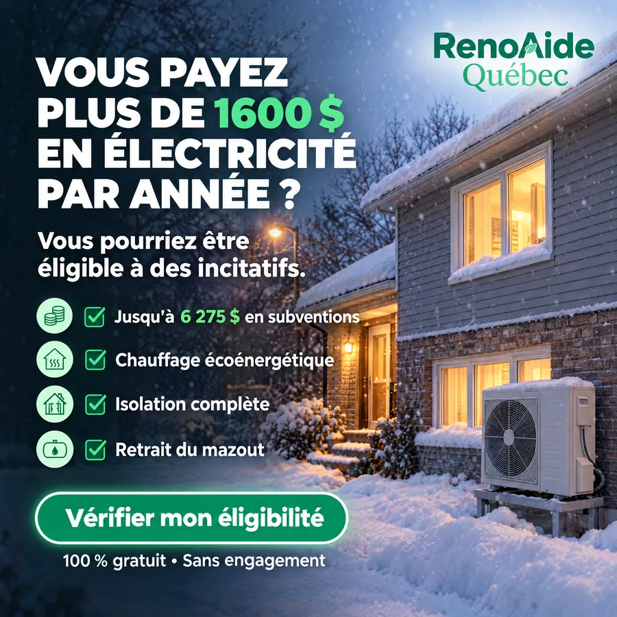 Publicité RenoAide Québec, Subventions énergétiques