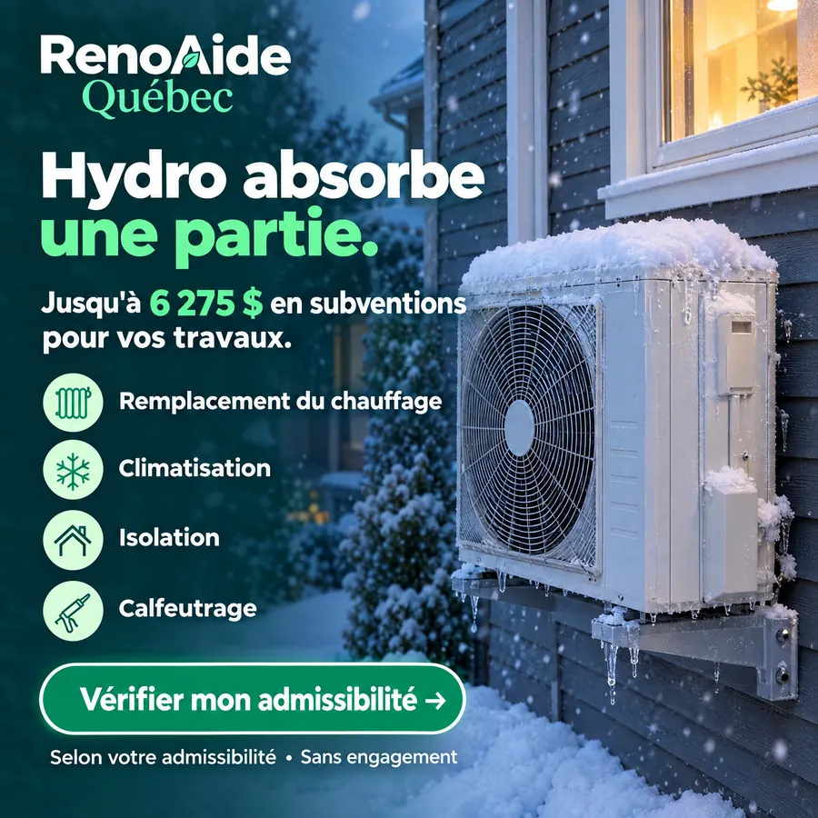 Publicité RenoAide Québec, Subventions énergétiques