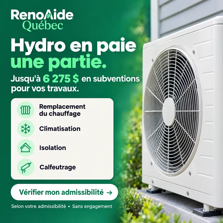 Publicité RenoAide Québec, Subventions énergétiques