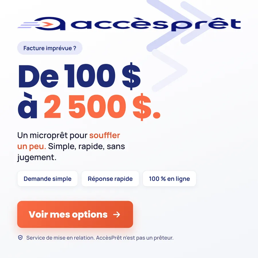 Publicité AccèsPrêt, Prêts personnels