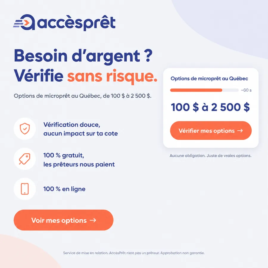 Publicité AccèsPrêt, Prêts personnels