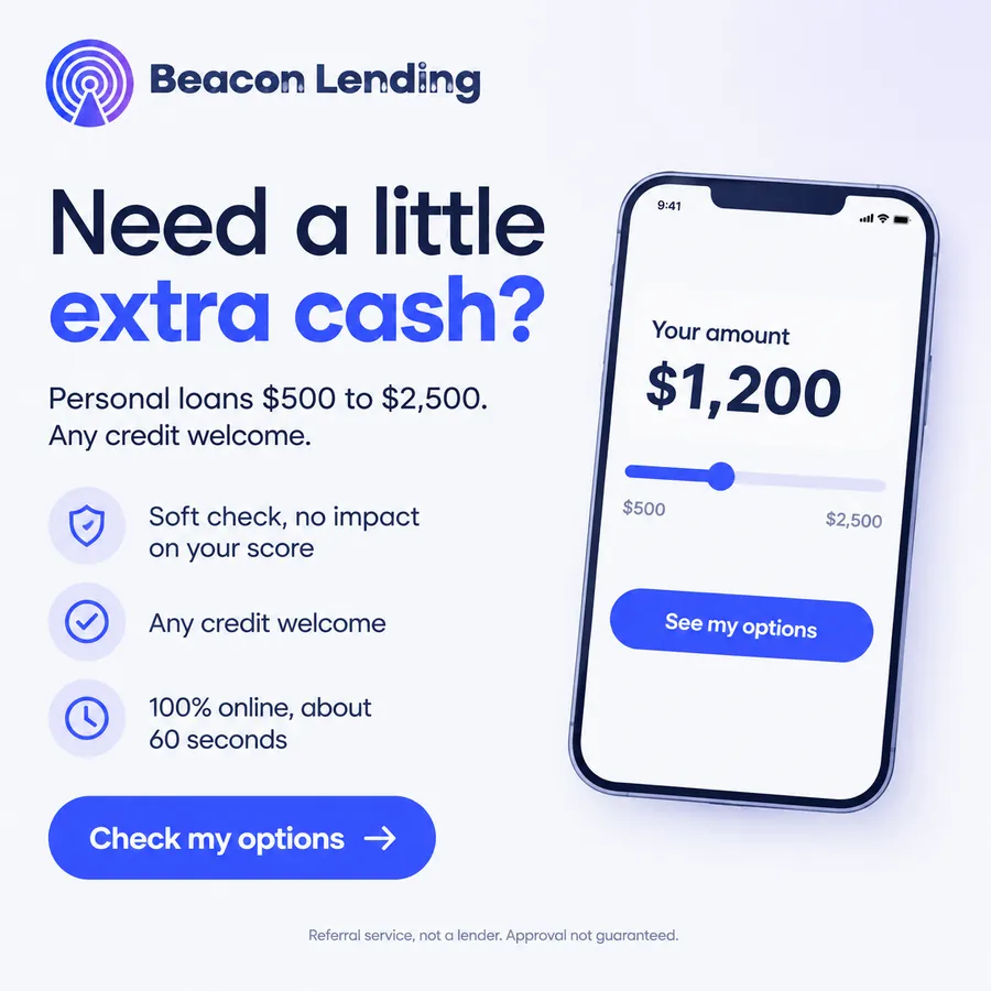 Publicité Beacon Lending, Prêts personnels