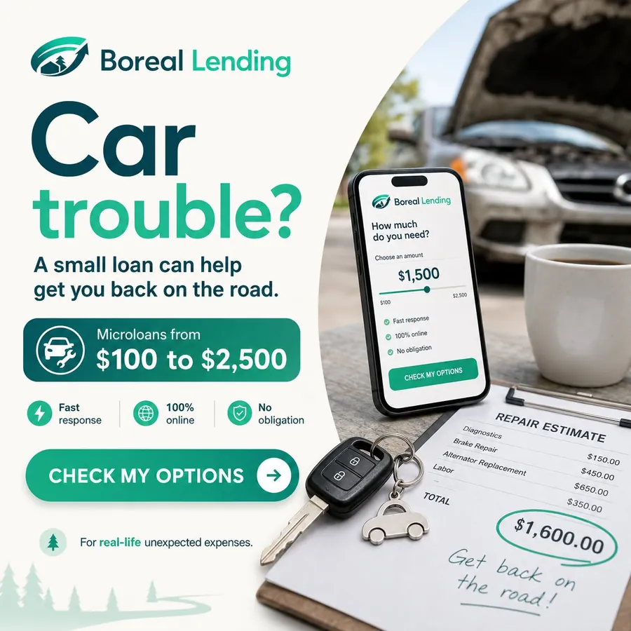 Publicité Boreal Lending, Prêts personnels