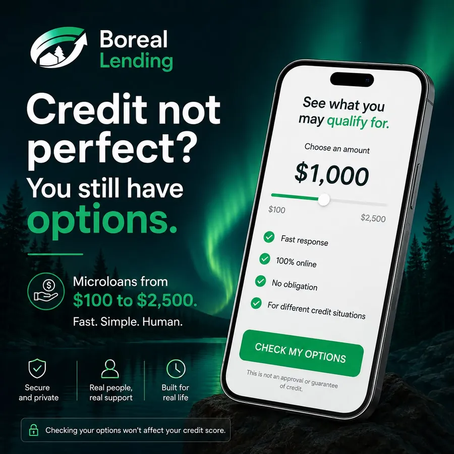 Publicité Boreal Lending, Prêts personnels