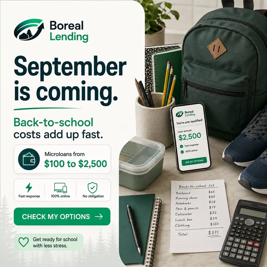 Publicité Boreal Lending, Prêts personnels