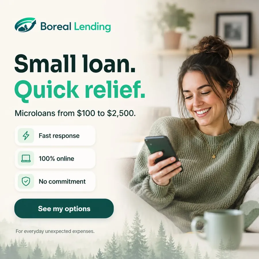 Publicité Boreal Lending, Prêts personnels
