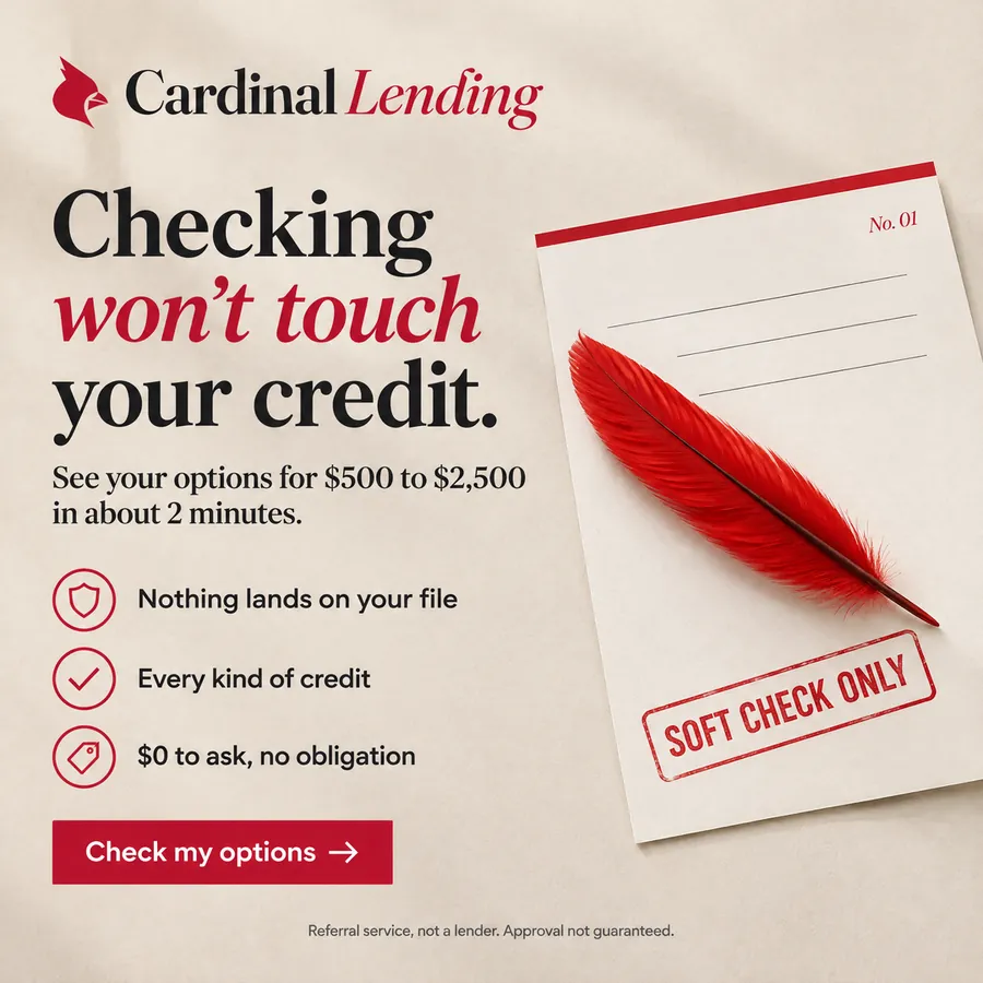Publicité Cardinal Lending, Prêts personnels