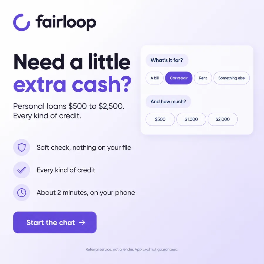 Publicité Fairloop, Prêts personnels