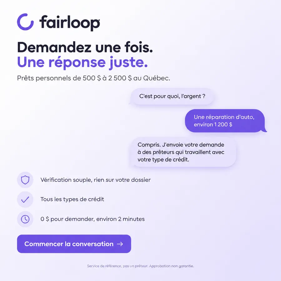 Publicité Fairloop, Prêts personnels