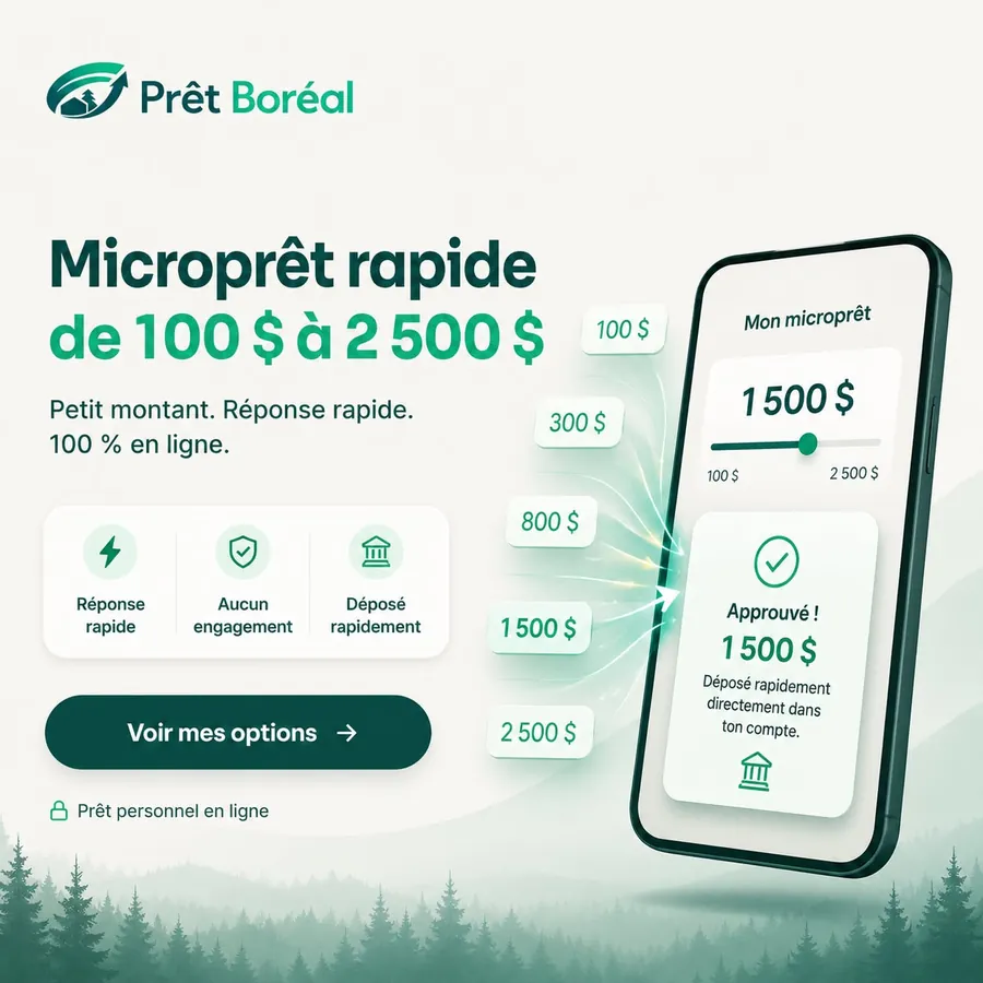 Publicité Microprêts, Prêts personnels