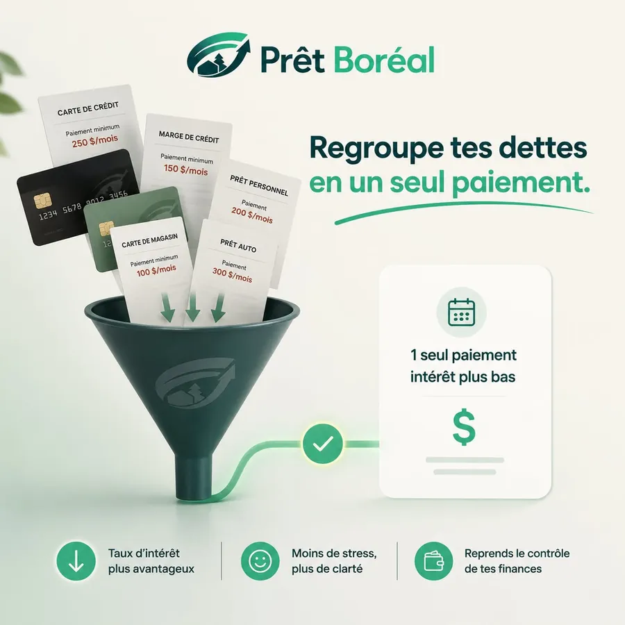 Publicité Prêt Boréal, Consolidation de dettes