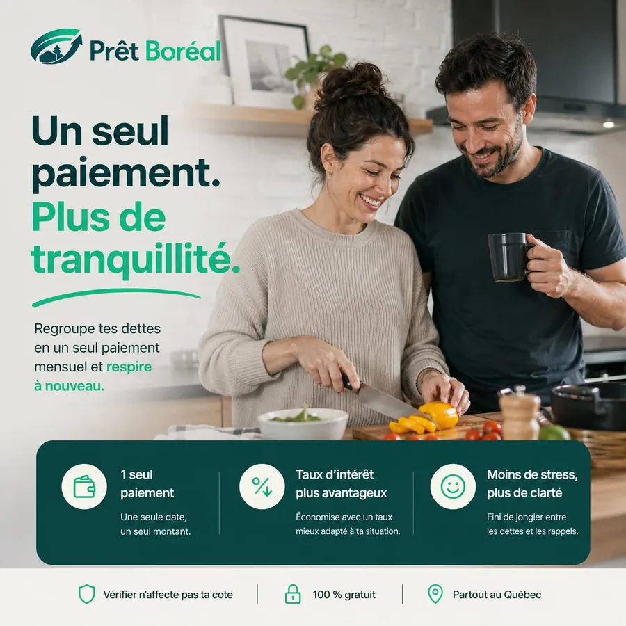 Publicité Prêt Boréal, Consolidation de dettes
