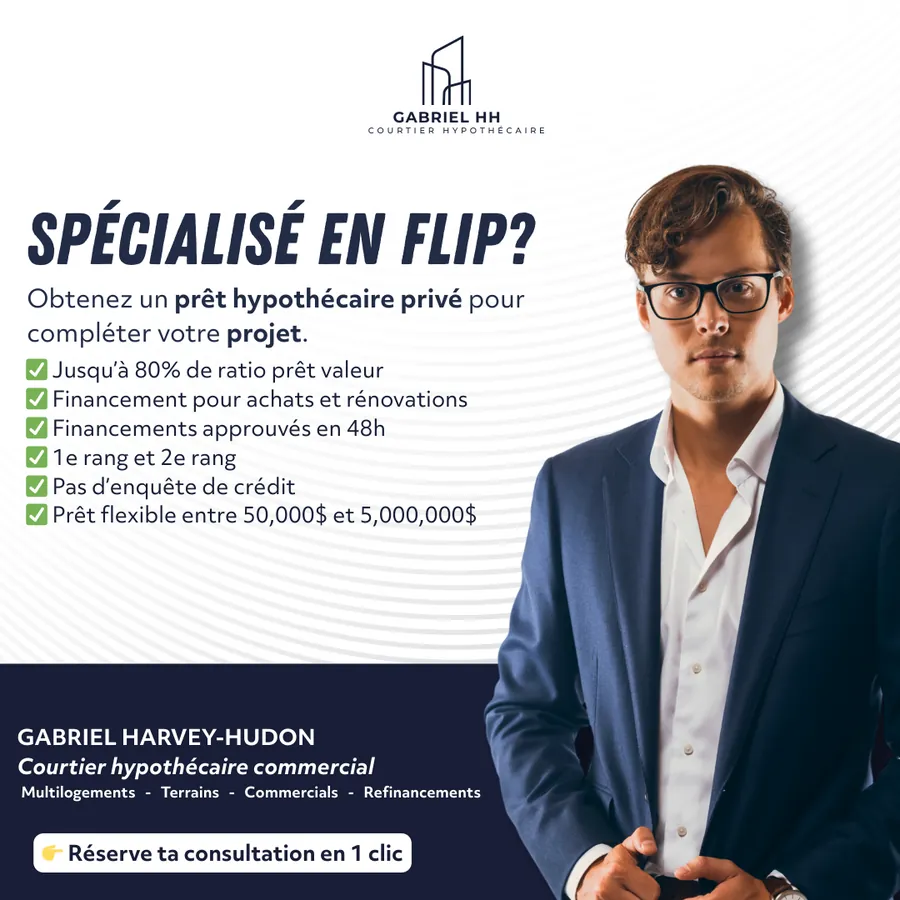 Publicité Gabriel · Courtage, Immobilier et prêts privés