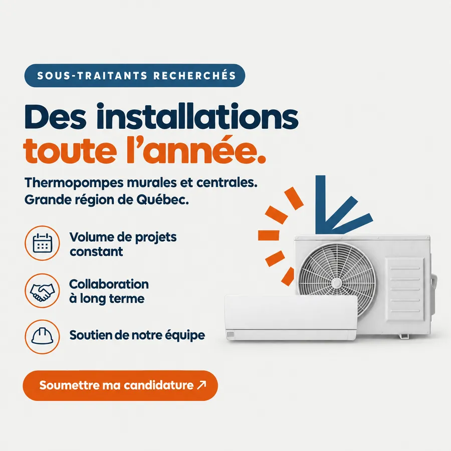 Publicité Groupe Novair, Recrutement d'installateurs