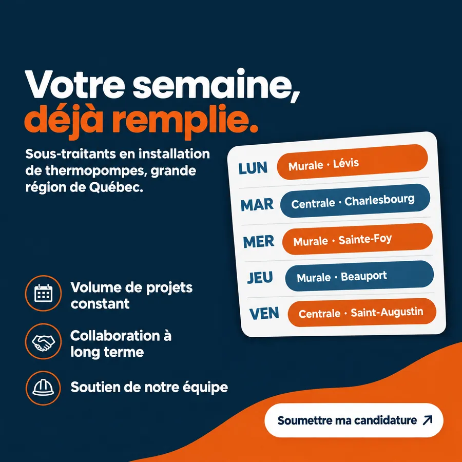 Publicité Groupe Novair, Recrutement d'installateurs