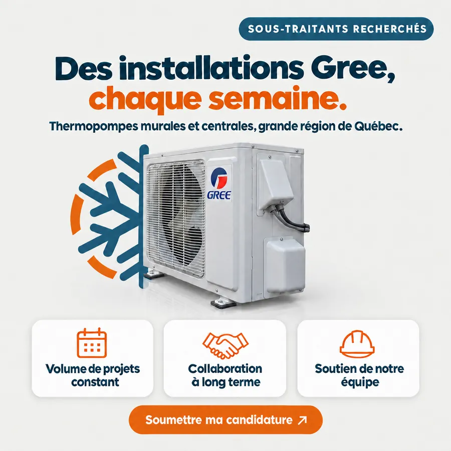 Publicité Groupe Novair, Recrutement d'installateurs