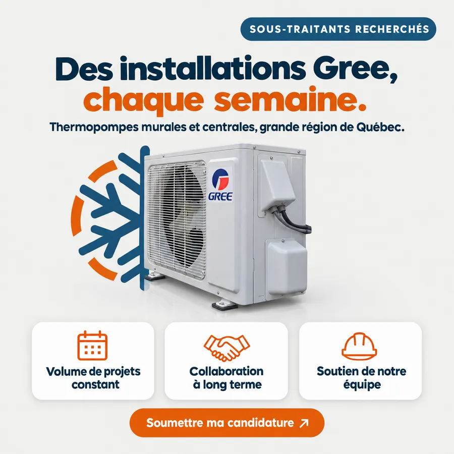 Publicité Groupe Novair, Recrutement d'installateurs