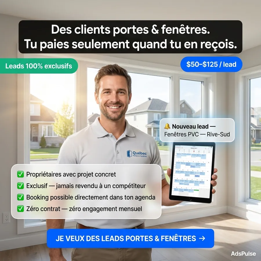 Publicité AdsPulse, Entrepreneurs en rénovation