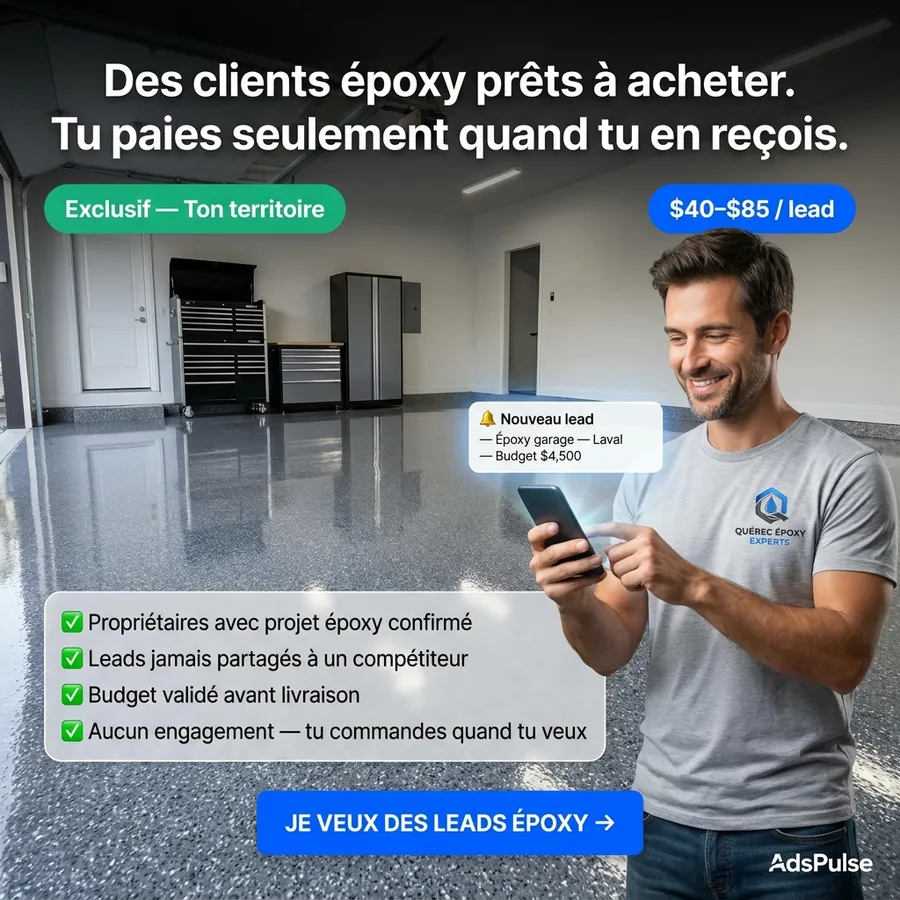 Publicité AdsPulse, Entrepreneurs en rénovation